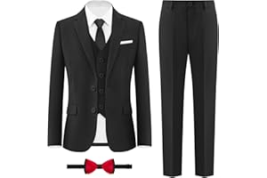 ELPA ELPA Boys Slim Fit Suit Kids Formal Suits Set for Boys Youth Suit Ring Bearer Outfit