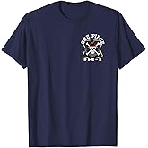 One Piece Anime Front and Back Anchor Logo and Crew Items T-Shirt