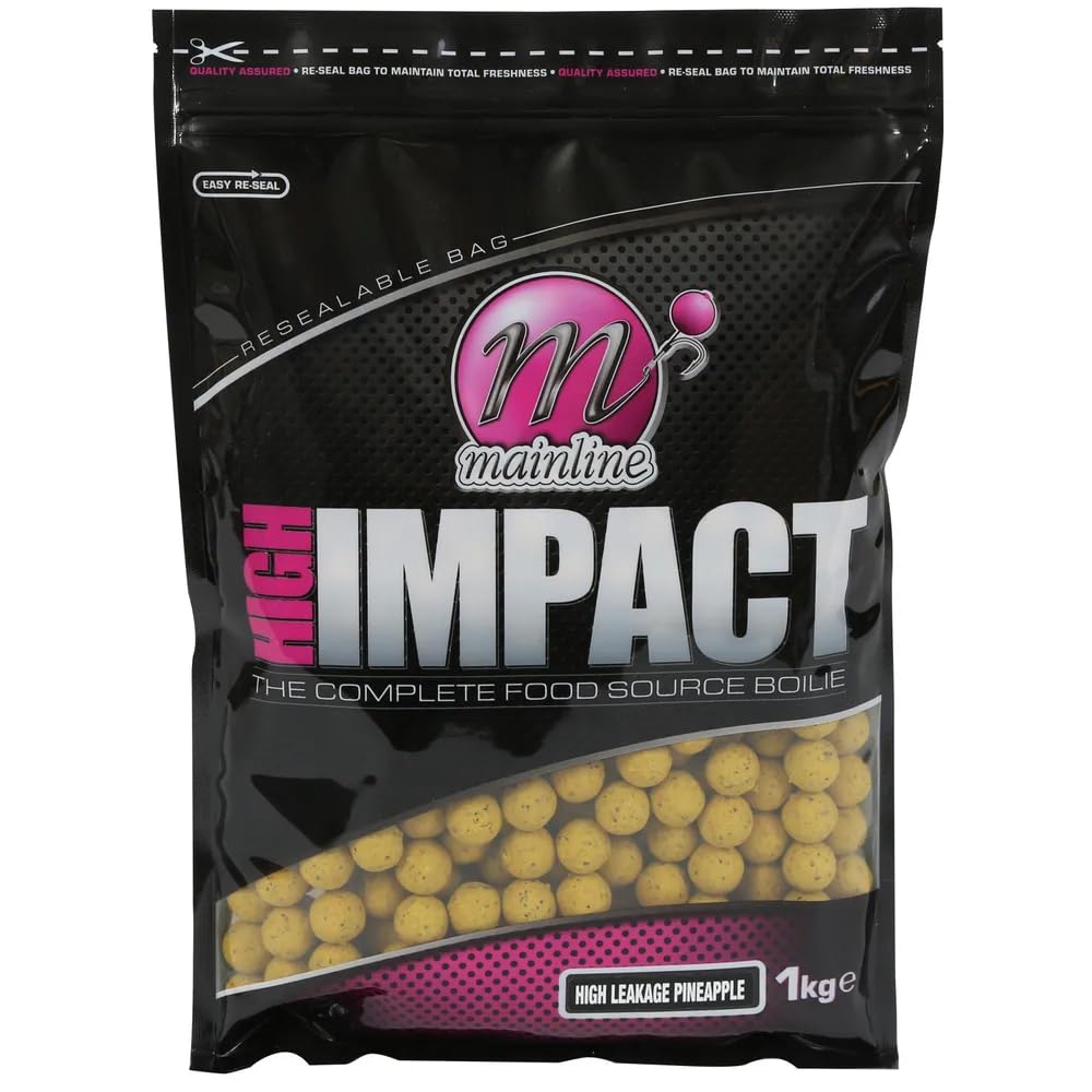 Mainline High Impact Boilies 1kg (20mm, High Leakage Pineapple)