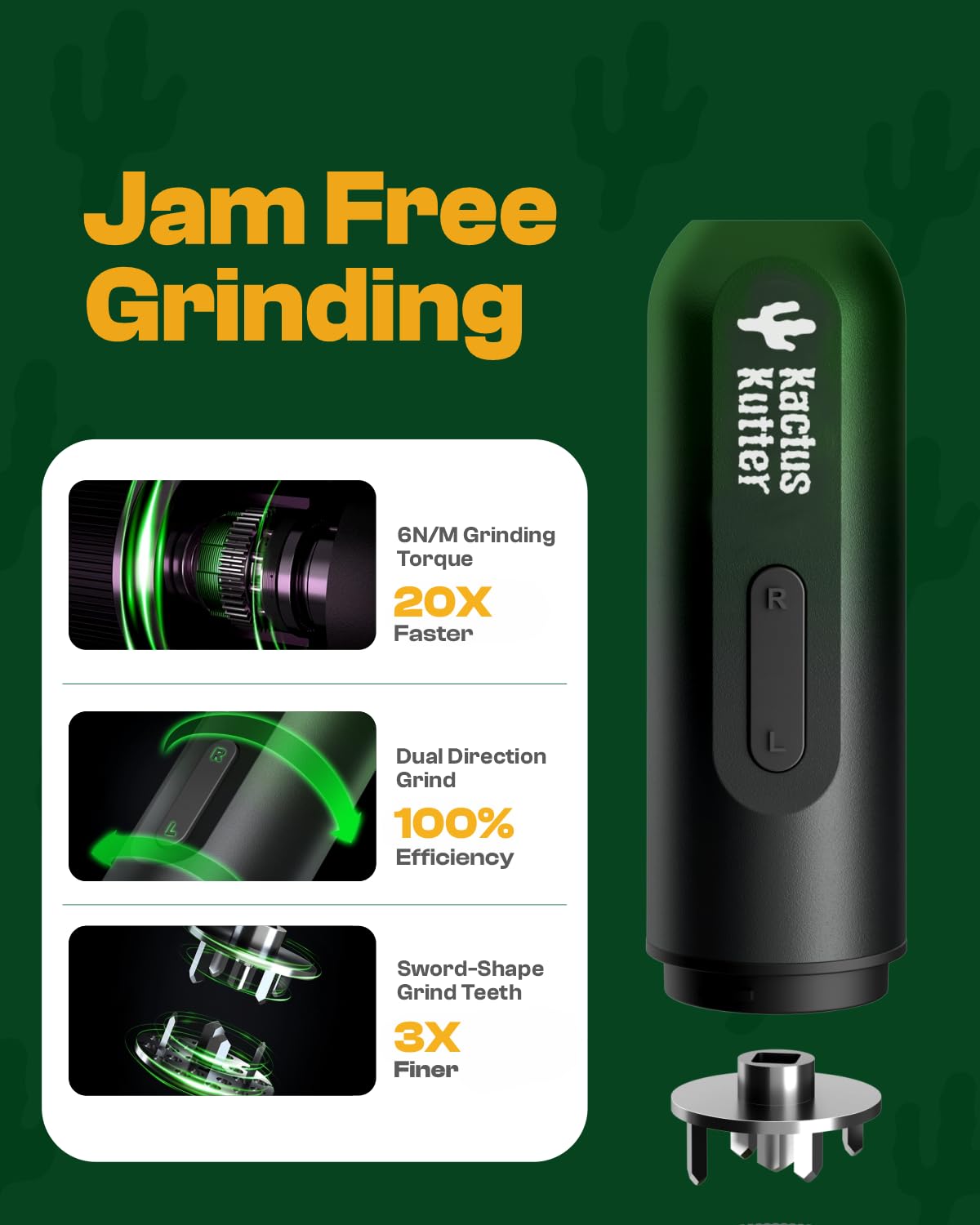 K1 2024 Electric Kitchen Grinder Automatic Spice Mill Rechargeable Battery Powered For Grinding up to 1 Gram