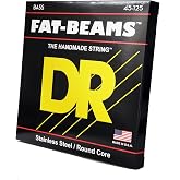 DR Strings FAT-BEAM Bass Guitar Strings (FB5-45), Silver