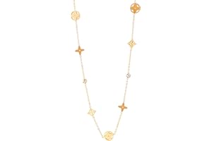 shizhen Four Leaf Clover Necklace - 18K Gold Plated with Zircon, Dainty and Waterproof for Everyday Wear. Perfect as a Bridesmaid or Mom Friend Gift