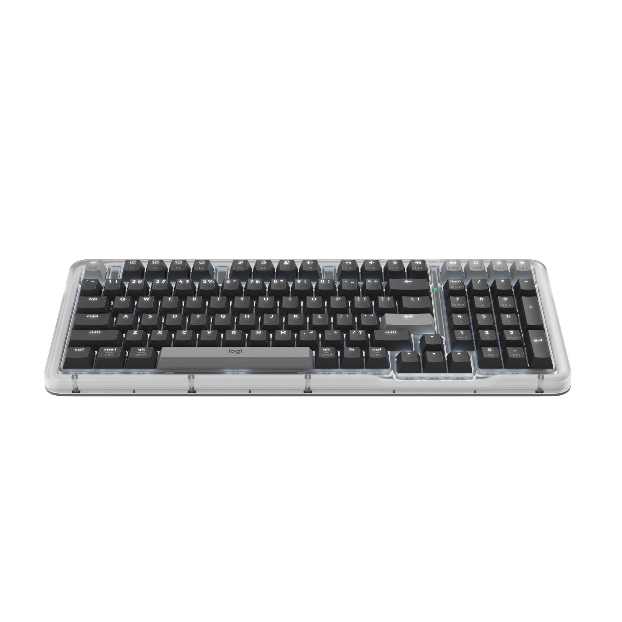 Logitech Alto Keys K98M Wireless Mechanical Gasket Keyboard - Graphite | Customizable, clicky, vibration absorbing gasket, wh