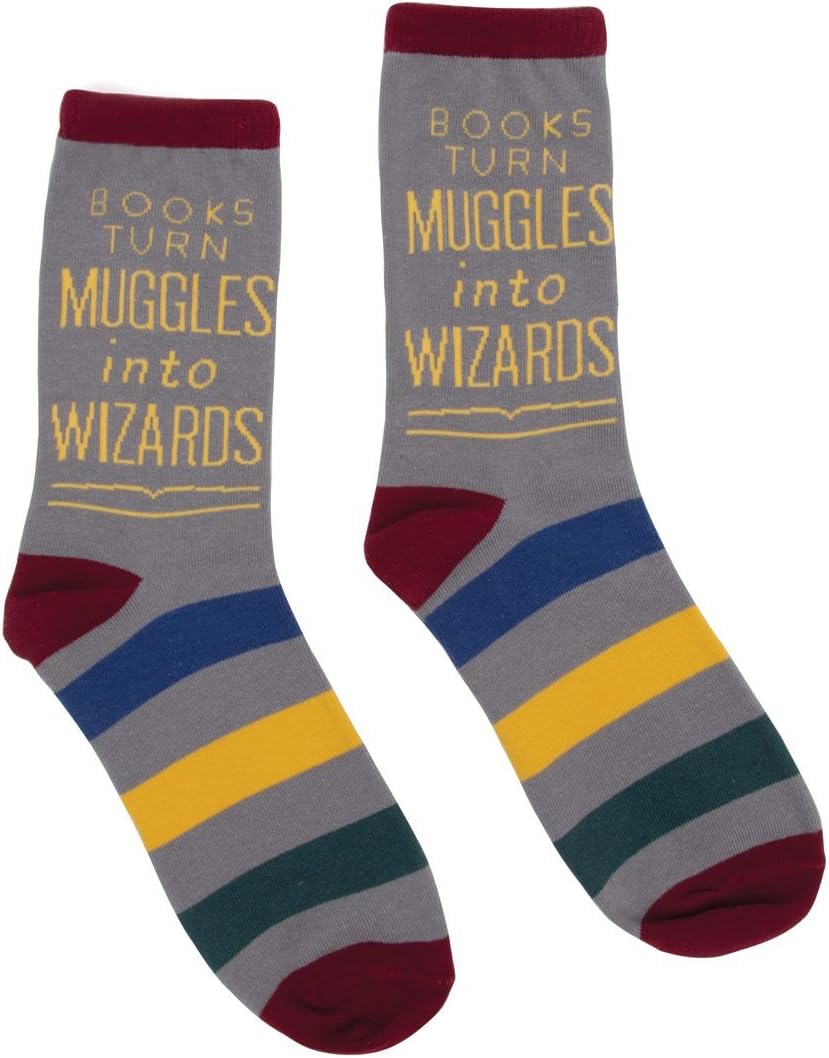 Books Turn Muggles into Wizards Socks