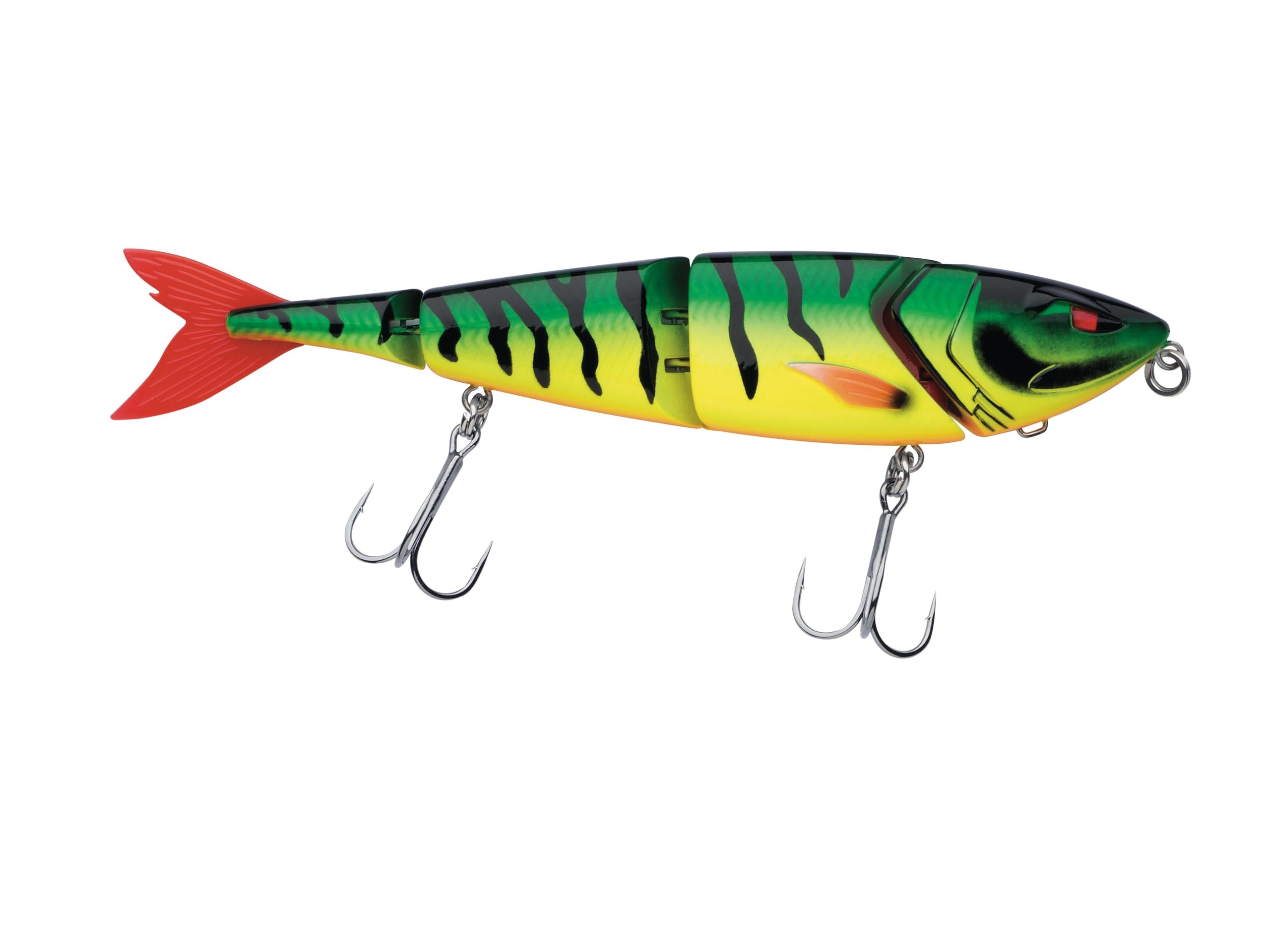 Berkley Zilla Swimmer, Fishing Hook, Hard Lure, Slow Sinking 4-Piece Swimbait with extremely natural action - Fusion 19 Treble Hooks - Lead Free Predator Fishing, Pike, Unisex, Firetiger, 15g | 120mm