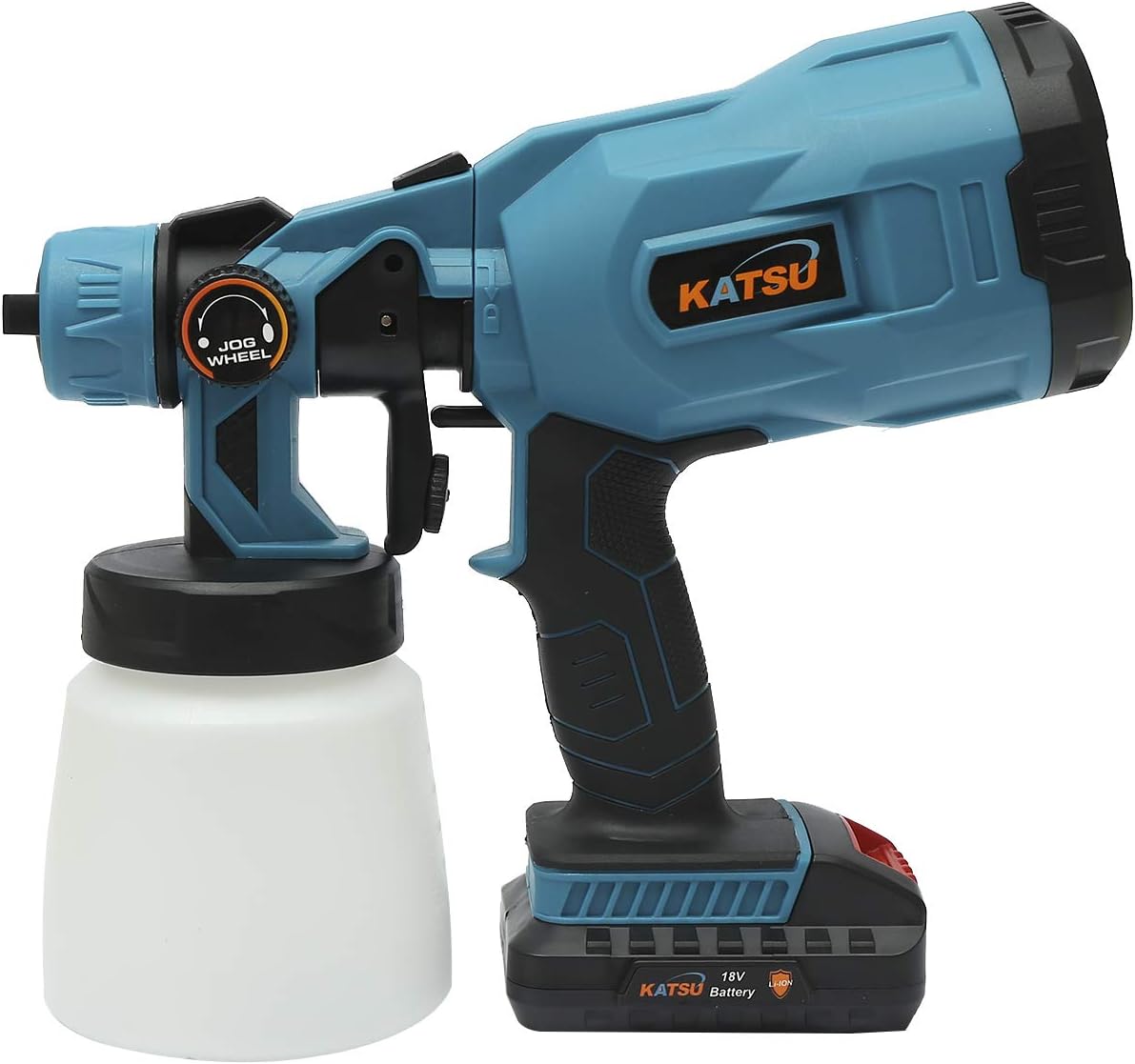 KATSU 18V Cordless Battery Power Paint Painting Sprayer Gun, 2.0Ah Battery Included, for Garden Fence Wood Treatment - Image 4