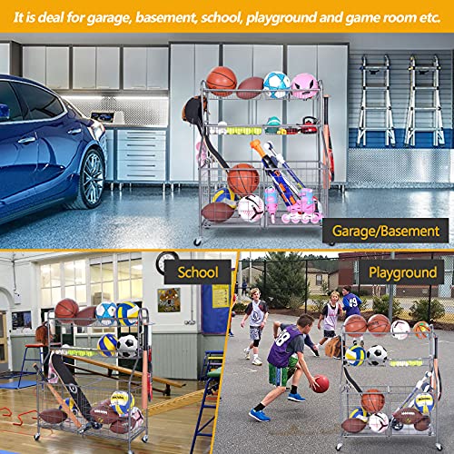 Kinghouse Garage Sports Equipment Organizer, Sports Equipment Storage