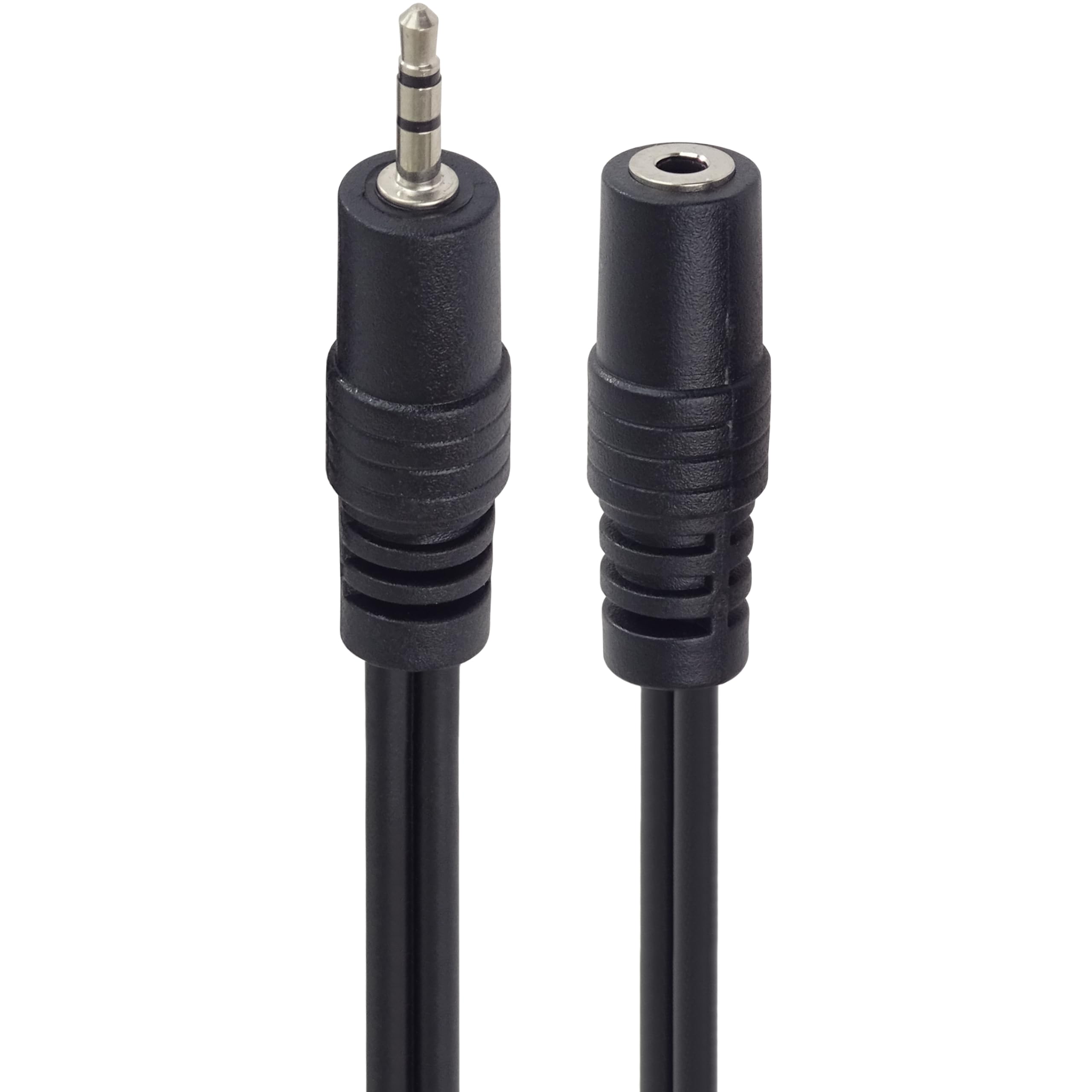 PremiumCord Extension Jack Cable 2.5 mm Length 5 m Female 2.5 mm Socket AUX Headset Audio Extension Cable Protected Colour Black