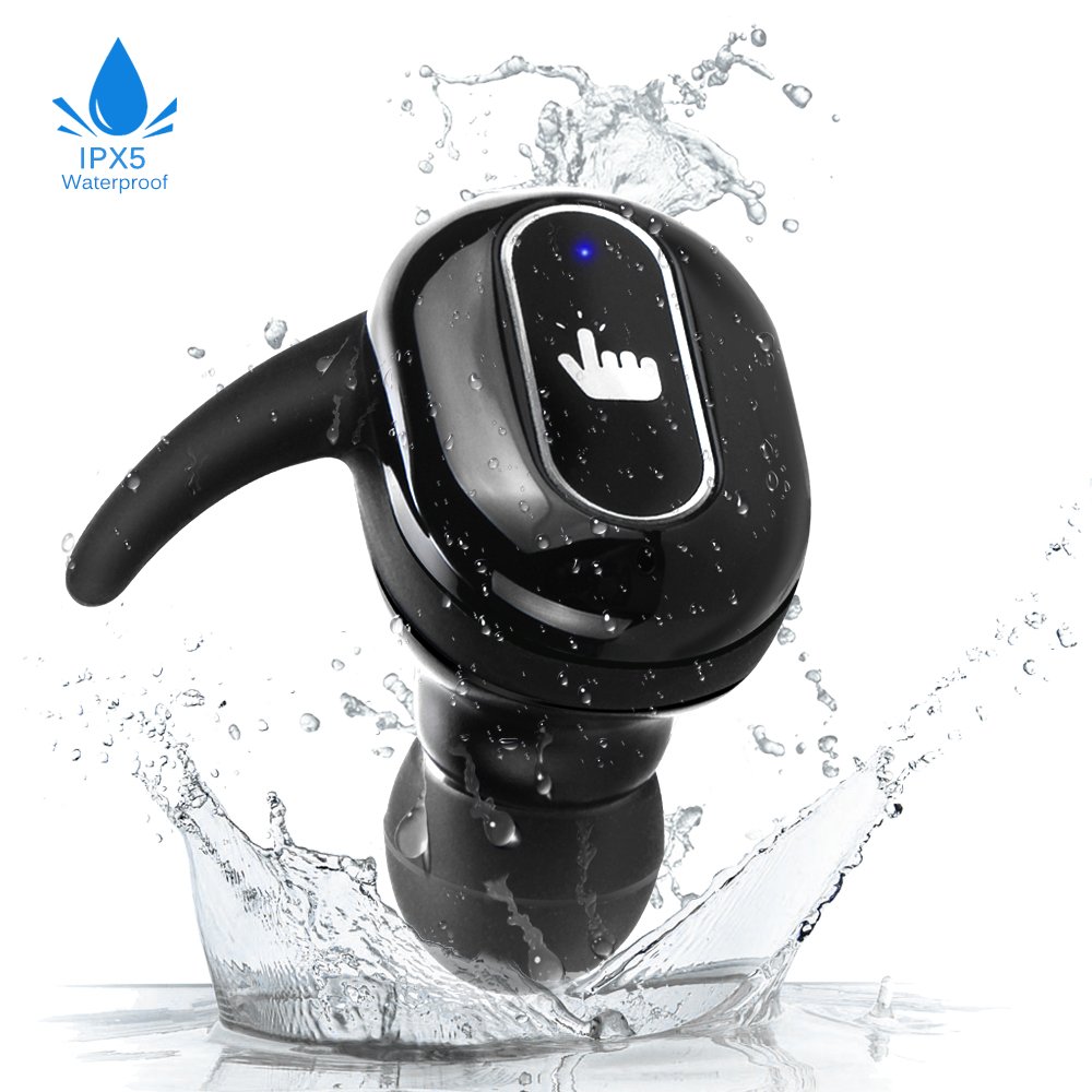 Bluetooth Earbud, Mbuynnow Wireless Headphone Waterproof Earbuds Car Headset with Mic with Portable Charger for iPhone and Android Smart Phones