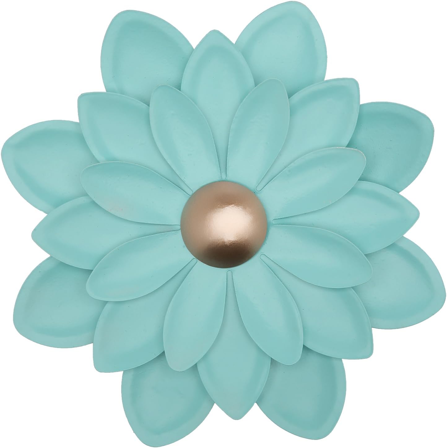 Plaques & Wall Art - Metal Blue Succulent Wall Decor,3D Metal Wall Art Succulent Plants Sculptures Decorations,7.8 Inch Easy Hanging Succulent Wall Art for Indoor and Outdoor