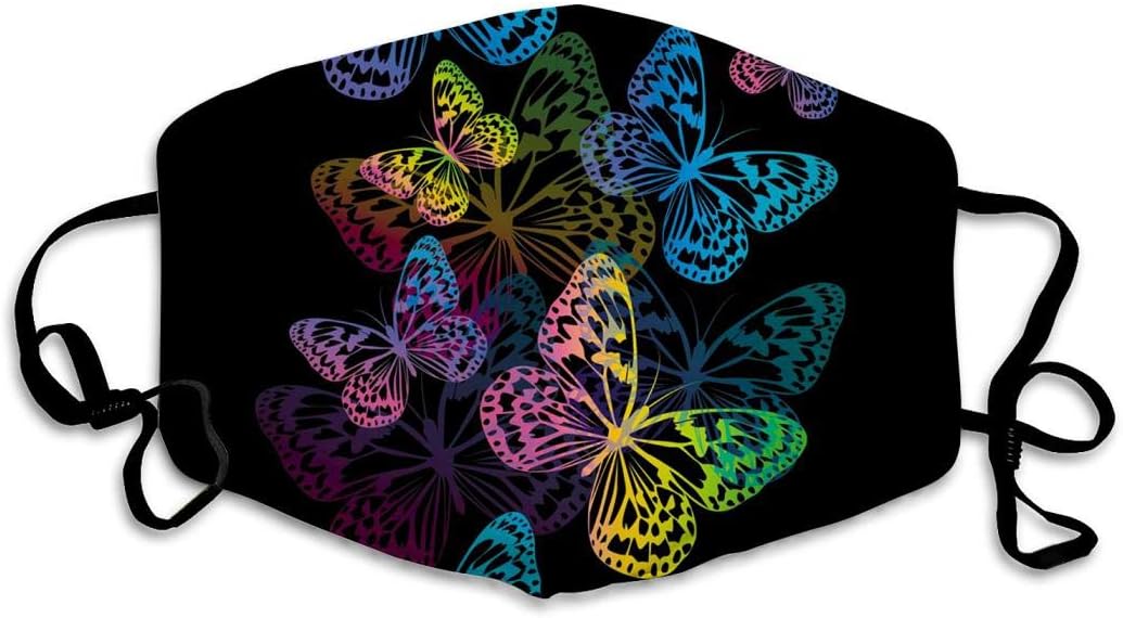 MOSDELU Colorful Butterfly Anti Dust Anti Pollution Windproof Cover