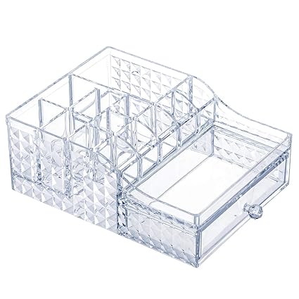 Amazon Com Dcmfyl Clear Acrylic Makeup Organizer With Drawers