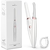 TOUCHBeauty Electric Eyelash Curler for Soft Short/Long Eyelash, Updated Heated Eyelash Curlers USB Rechargeable, Quick Natural Curling & Long-Lasting, 3 Temperature Modes Anti-Burn Lash Curler