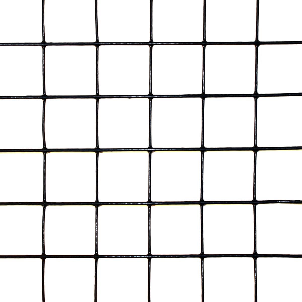 Deerbusters DE1724 2' x 50' Welded Wire 19 Gauge Before PVC Coating 1" x 1" Mesh, Black