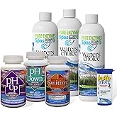 Waters Choice Complete Hot Tub Chemicals 3-Month Starter Kit-All-in-One Water Clarifier, Chemical-Free Spa Kit for Easy Water Care in Hot Tubs & Jacuzzis