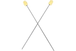 Fire Eating Torches – 1 Inch Woven Kevlar MoonBlaze Head – 17 Inches Long – Set of 2 – Fire Breathing, Spitting, Blower, Circus, Flow, Dance Prop – For Festivals & Performances – By FIRE MECCA