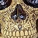 Aztec Death Skull Figure Life Size Floral Carved Resin Calavera Day of The Dead Mexican Skull Home Decor