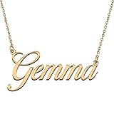 HUAN XUN Customized Custom Simple Any Name Necklace
