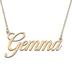 HUAN XUN Customized Custom Simple Any Name Necklace