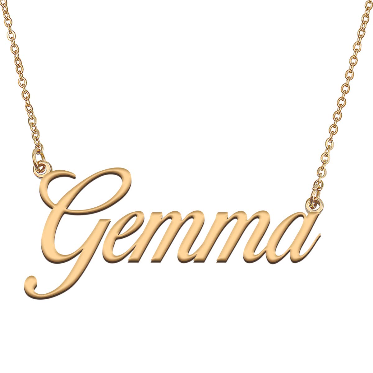HUAN XUN Customized Custom Simple Any Name Necklace