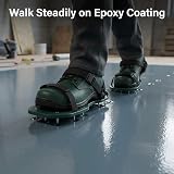 QWORK Gunite Spiked Shoes with 1 Inch Short Spikes for Epoxy Green 1 Pair view 5