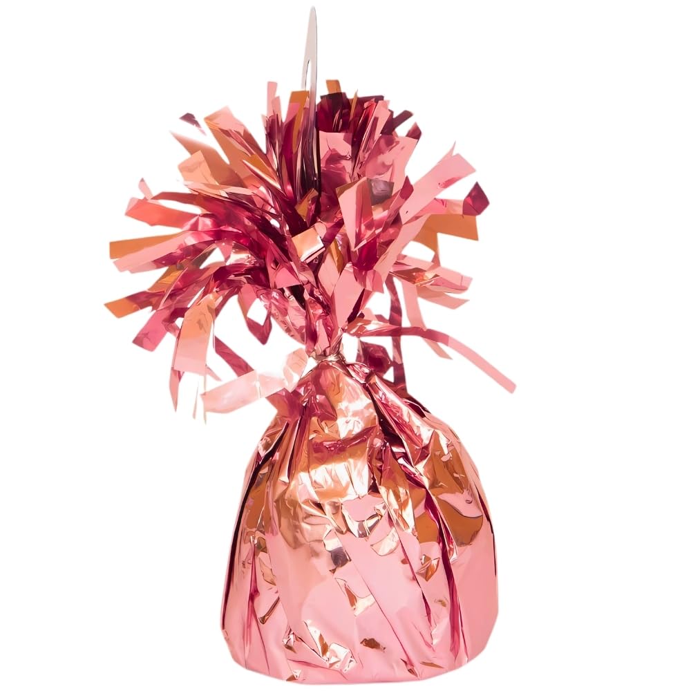 Pink Foil Balloon Weight (5cm x 13cm) 1 Count - Stylish & Durable Accessory for Party Decorations & Events — image 1