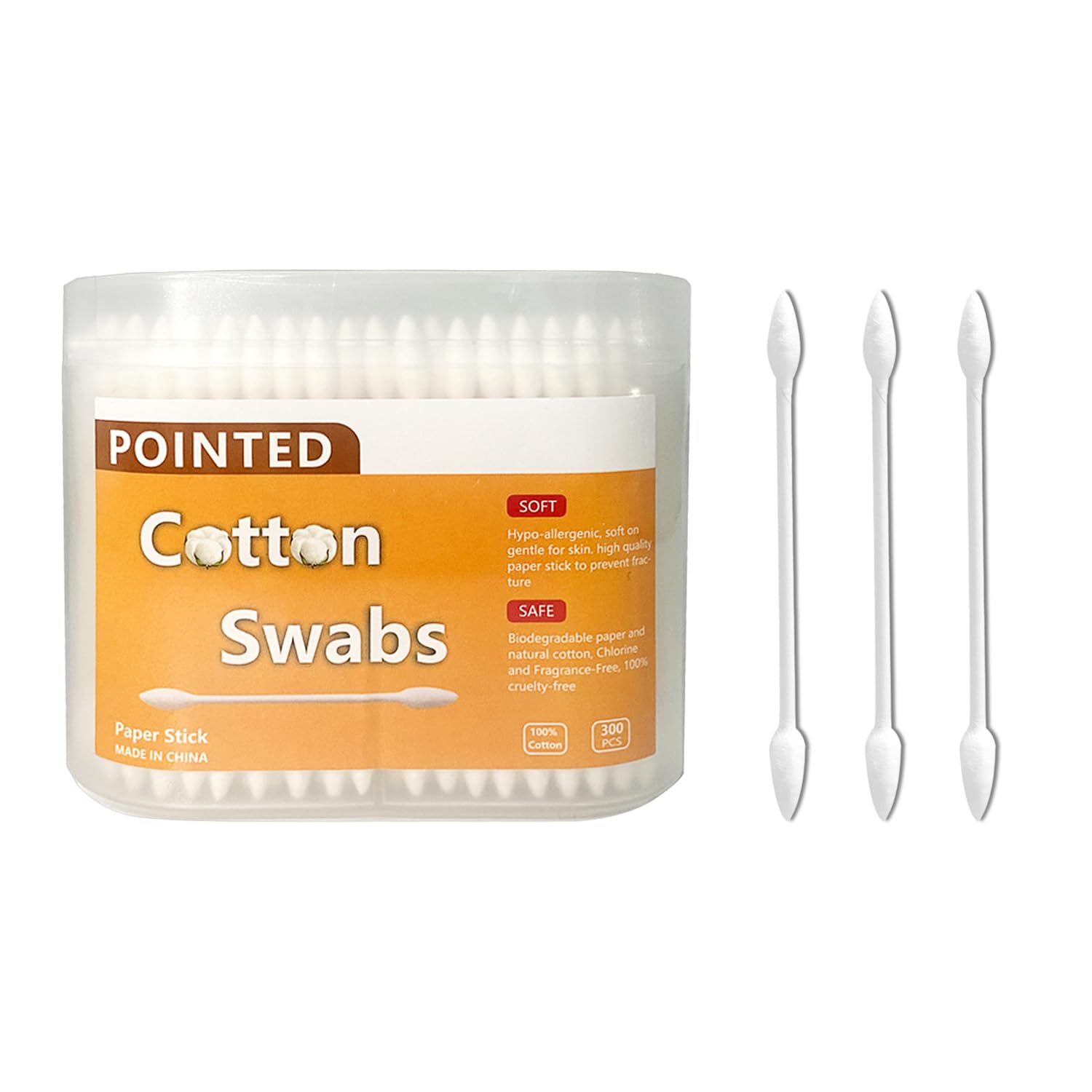 Photo 1 of 600pcs Precision Tip Cotton Swabs/Double Pointed Cotton Buds for Makeup