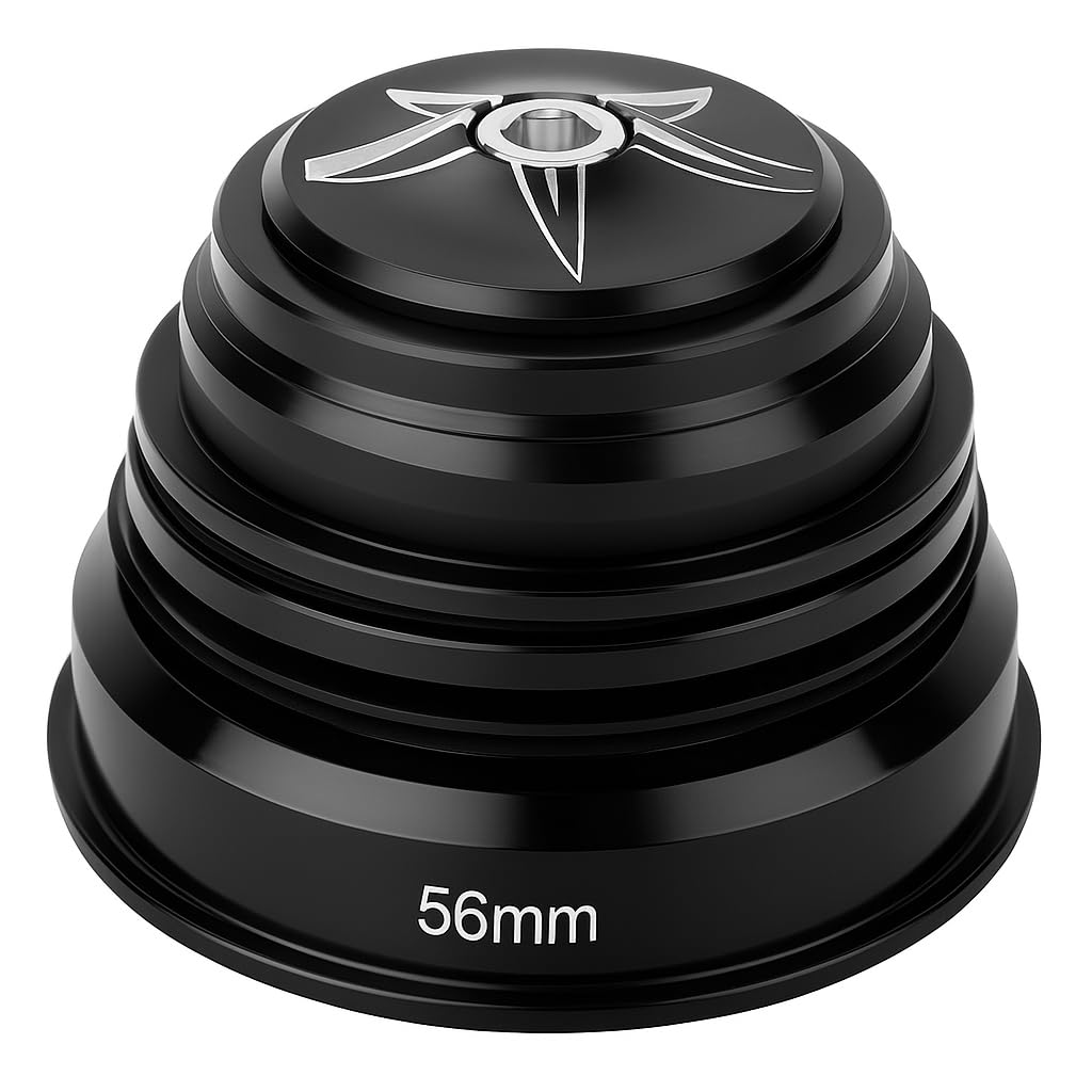 Alomejor Headset with front fork for bicycle 44 mm-56 mm, set of headphones with aluminium alloy bearing, mountain bike