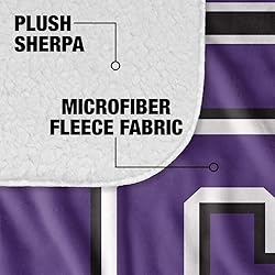 Cornell College Big Red Primary Logo Stripes Sherpa