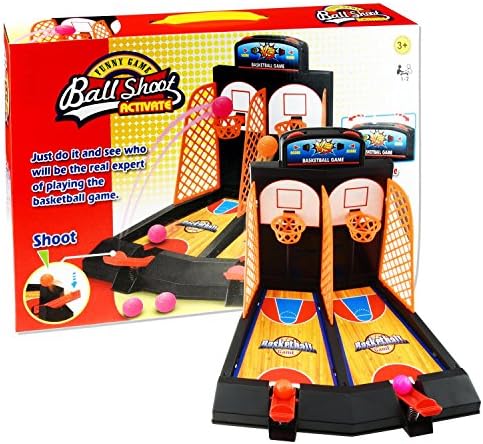 FAVTOY ISLAND - Mini Classic Arcade Basketball Shooting Tabletop Game for Two Players