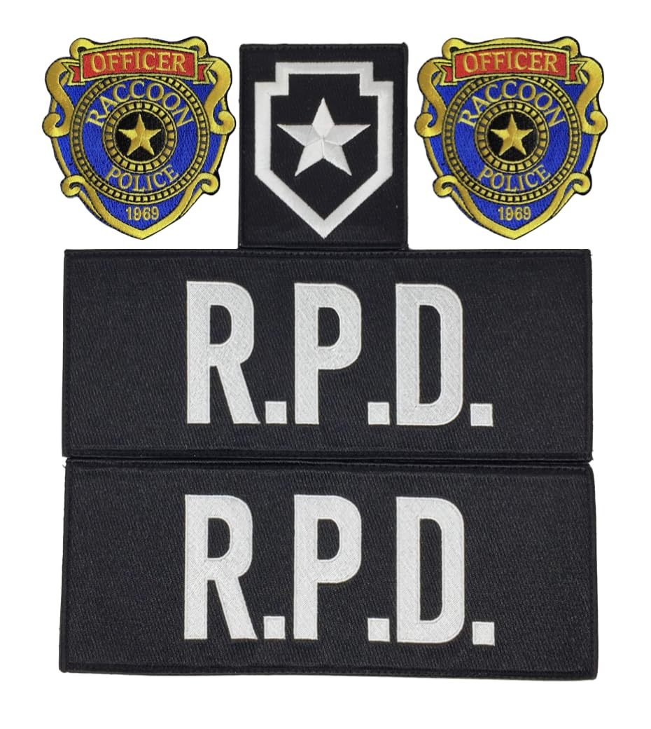 Super6props Raccoon City R.P.D. Patches for Tactical Vest 5 Pack Combo