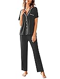 Avidlove Women Pajamas Set Notch Collar Soft