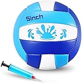 Leitee 5/8.5 Inches Waterproof Volleyball Swimming Pool Water Volleyball with Soft Cover and Pump for Teens Adults Pool Beach Game Outdoor Indoor