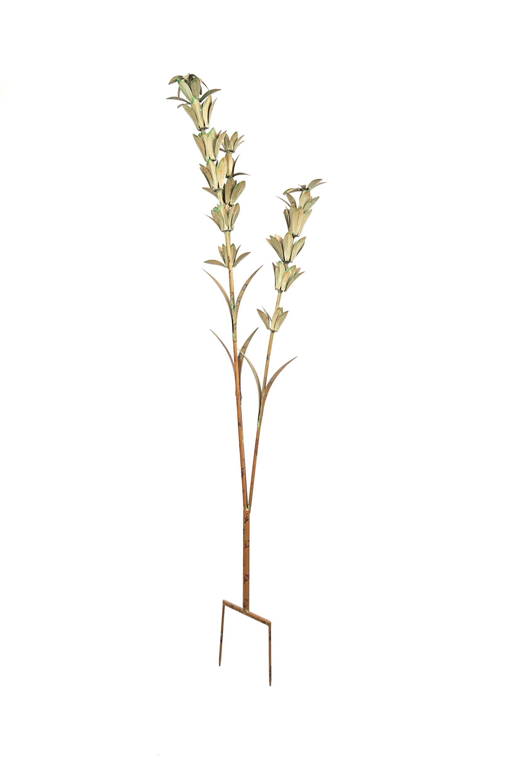 Esschert Design Triple Stem Flower (Verdigris)