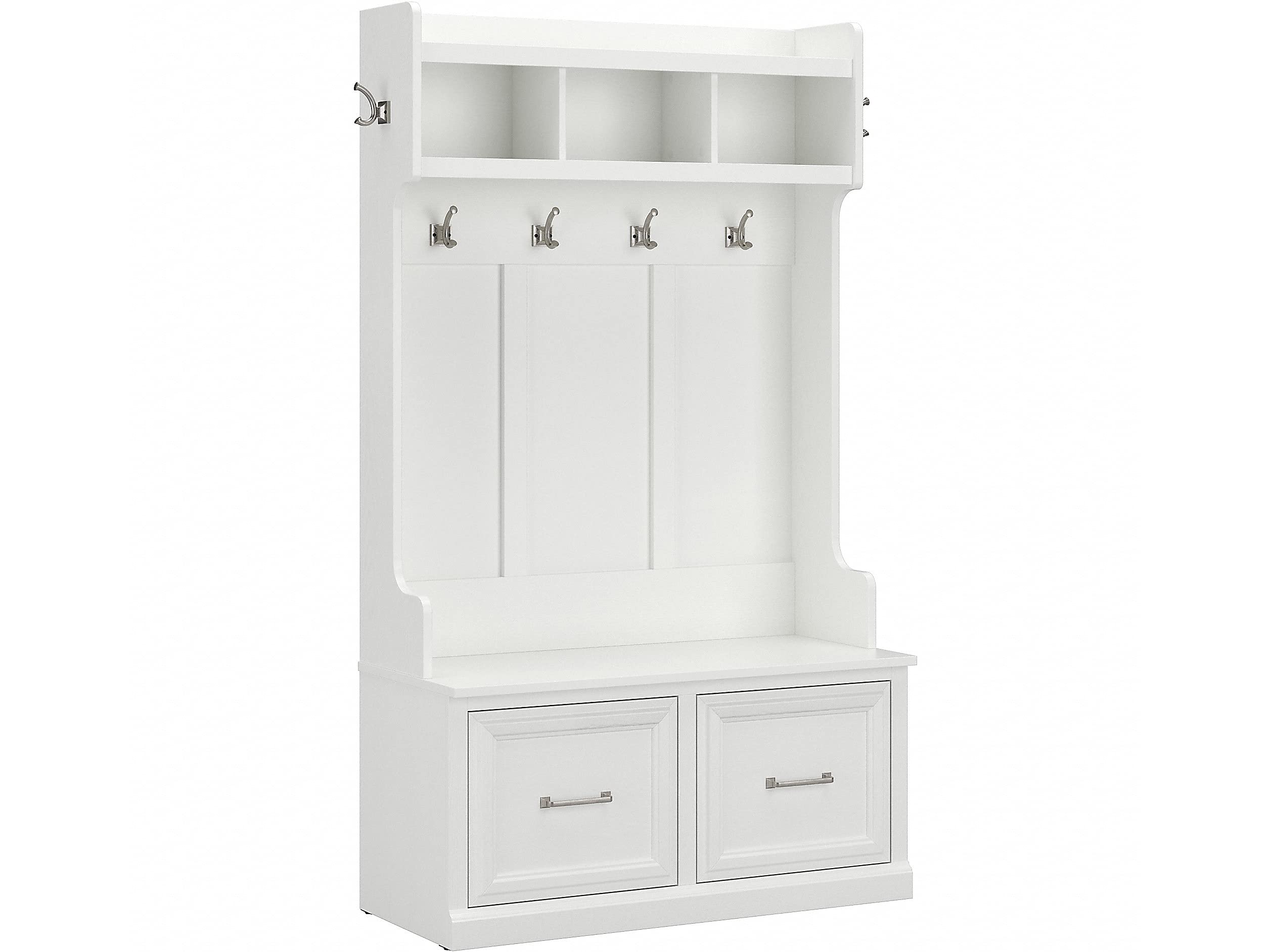 Mua Bush Furniture Woodland Hall Tree and Shoe Storage Bench with Doors