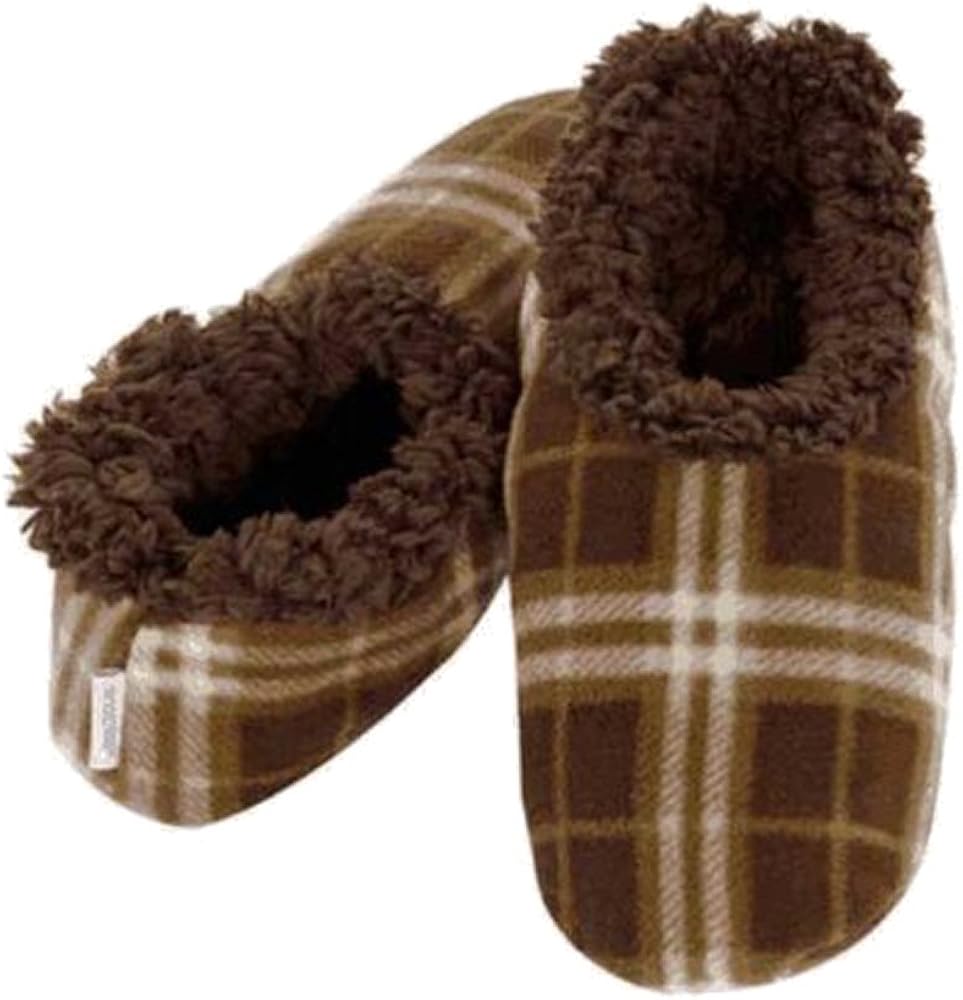 Mens Snoozies Slippers Available in 6 Tartan Plaid Colours (Medium UK