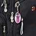 MIZOO 135dB Emergency Personal Alarm Keychain for Women, Kids, Girls, Self Defense Electronic Device as Bag Decoration, Purple (Batteries Included)