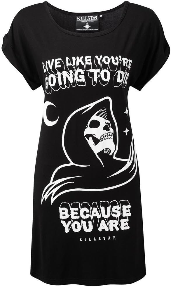 Killstar Gothic Occult Psychobilly Witch Grim Reaper Certain Death Tunic Dress