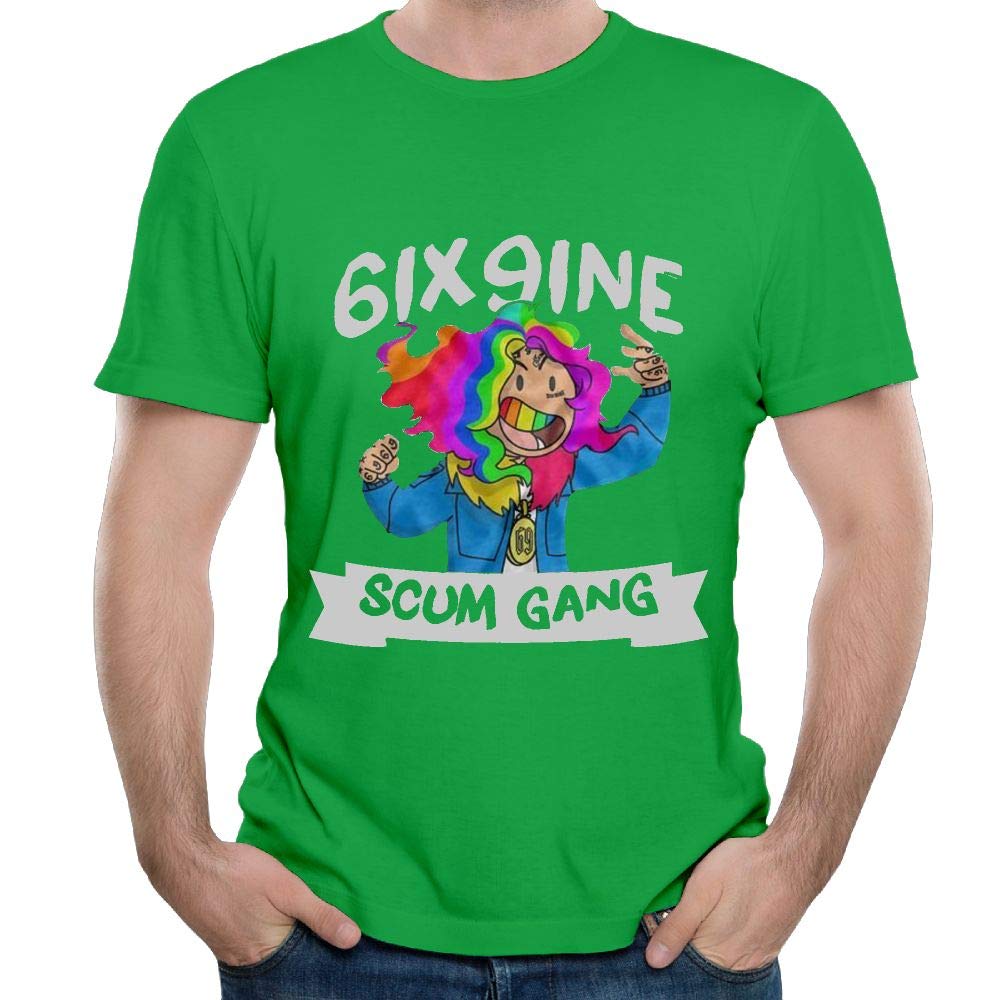 6ix9ine Cool Casual Style Running Black Short Sleeve T Shirt