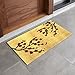 Envelor Coco Coir Doormat, Handwoven Welcome Mat - 18 x 30 x 0.5 Inches - Non-Slip, Cherry Blossom