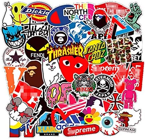 Brand Stickers, 100 Pcs Vinyl Waterproof Stickers, for Laptop, Luggage, Car, Skateboard, Motorcycle, Bicycle Decal Graffiti Patches (Stickers - 3)