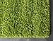 Unique Loom Solo Solid Shag Collection Modern Plush Grass Green Rectangle (5' x 8')