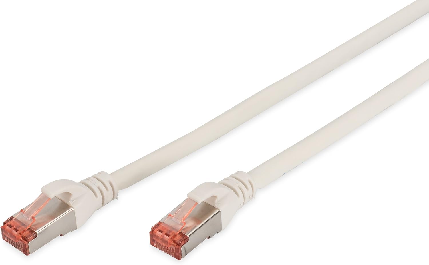 Digitus LAN Cable Cat 6-10m - RJ45 Network Cable - S/FTP Shielded - 1 Gbps - Compatible with Cat6A and Cat7 - White