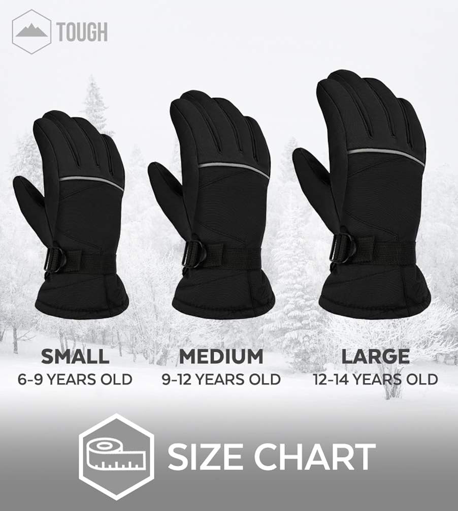 Kids Winter Gloves - Snow & Ski Waterproof Gloves for Boys, Girls, Toddler & Youth - Designed For Cold Weather: Clothing