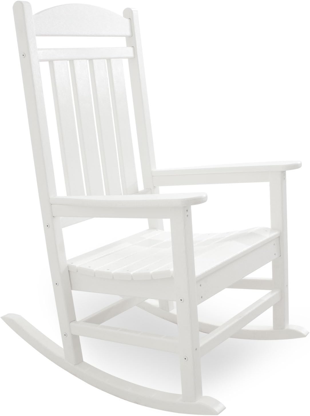 polywood lounge chairs on Patio Furniture Accessories White Polywood R100wh Presidential Rocking Chair Patio Lawn Garden