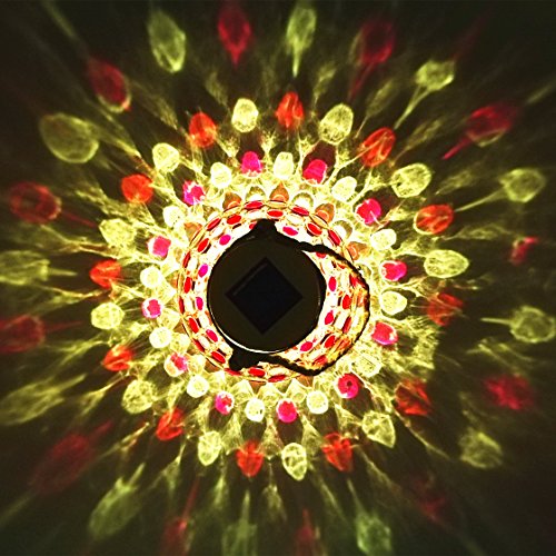 Sogrand Solar Jar Lights Outdoor Decorative Jars Mason Jar Light Red Hanging Solar Lantern Tabletop Decorations Deal The Day Warm White LED Rope Hanger Table Top Lamp Gift Party Bar Patio - Thumbnail 2