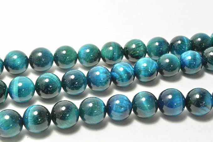 Amazon Co Jp 連売り エメラルドタイガーアイ 10mm ラウンド 天然石 ビーズクラブ パワーストーン ブレスレット ホビー