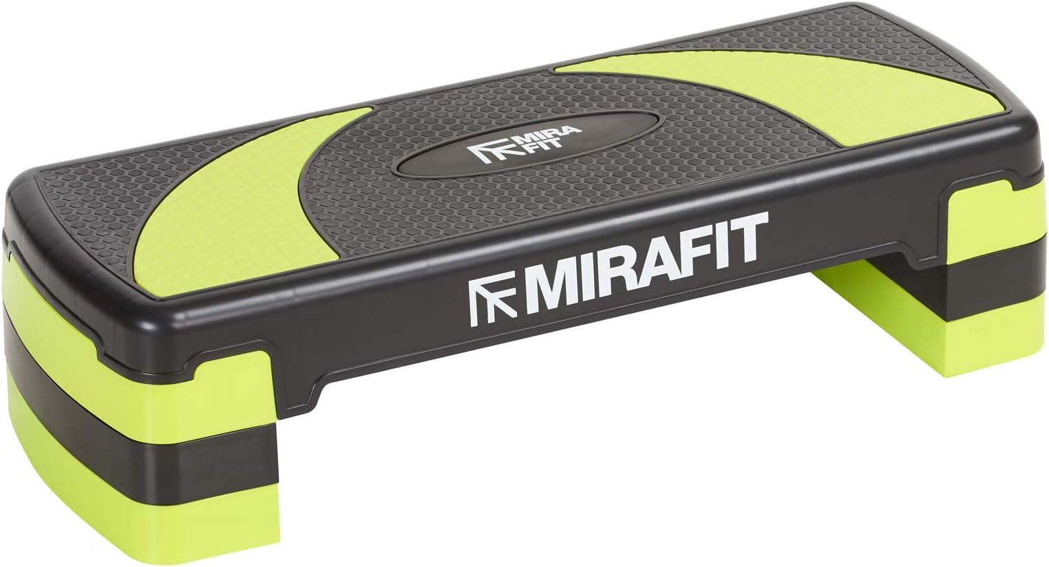 Mirafit 3 Level Aerobic Exercise Stepper Board - Black/Green