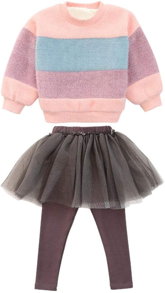 Amazon 子供服 女の子洋服 スカート パーカー ガールズ チュールスカート タイト付き 長袖 女の子 秋冬 カジュアル 普段着 可愛い 人気 プレゼント 秋冬 100 110 1 130 140 150 スカート 通販