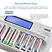 Tenergy TN438 16-Slot Smart Battery Charger for AA/AAA NiMH/NiCd LCD Display + 16 Premium AAA Rechargeable Batteries